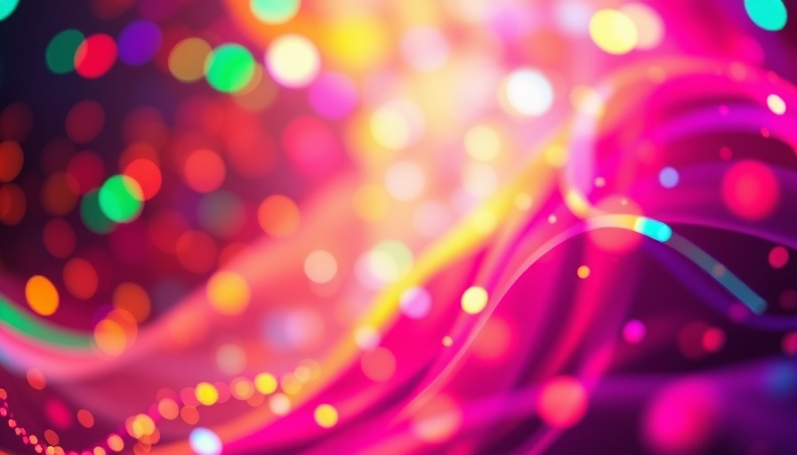 Colorful abstract background with bokeh lights and 'Insurance Journal'.