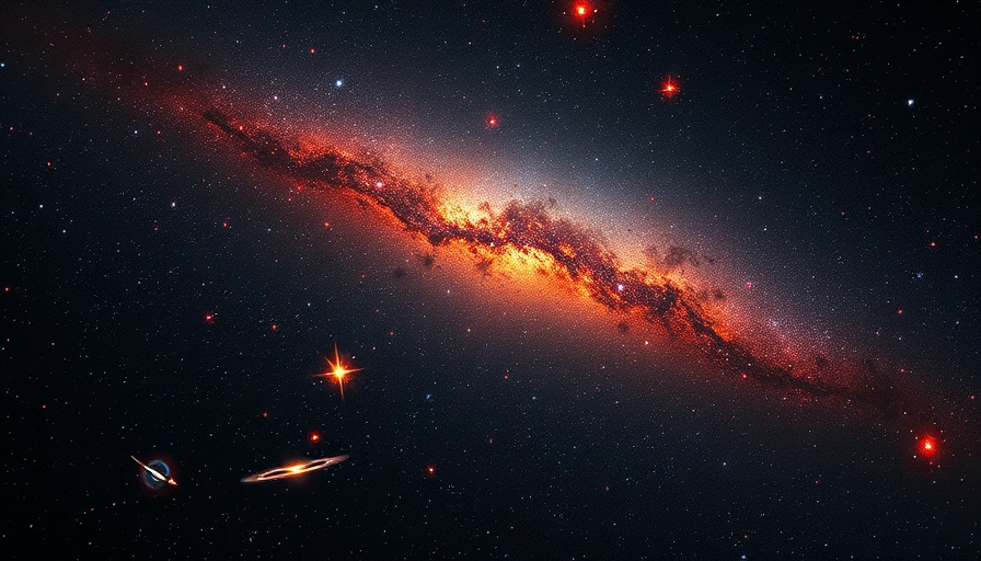 Distant galaxies in space, colorful and luminous, observed by astronomers.
