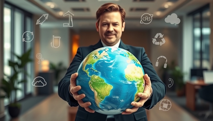 Abstract climate greenwashing concept, businesses watering down claims.