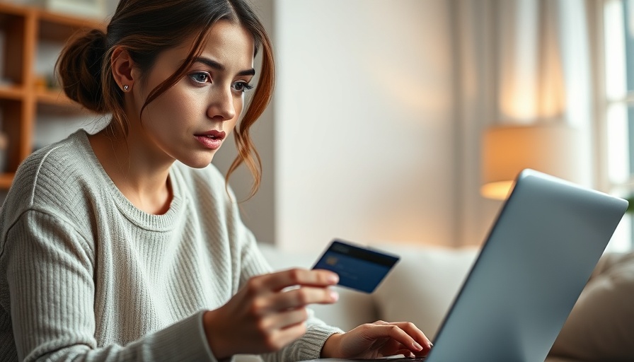 AI detects customer hesitation, woman pondering online purchase.