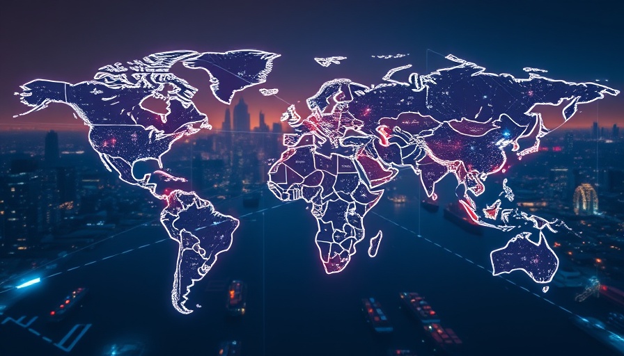 AI-powered situational awareness for ships illustrated with glowing map.