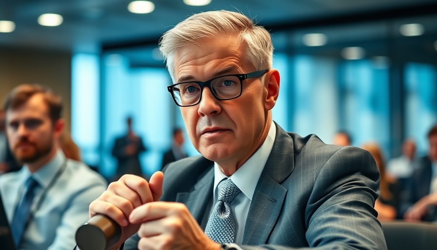NATO official holding gavel during summit discussion