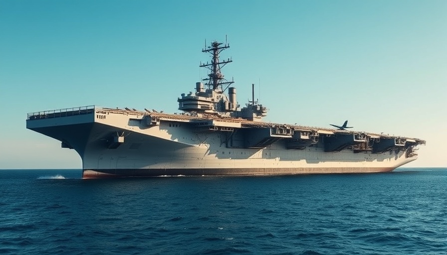 Gerald R. Ford Carrier Strike Group Deployment on calm sea.