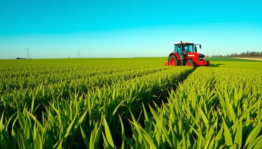 Lush field and tractor, symbolizing growth for First Financial Acquisition of Westfield Bancorp.