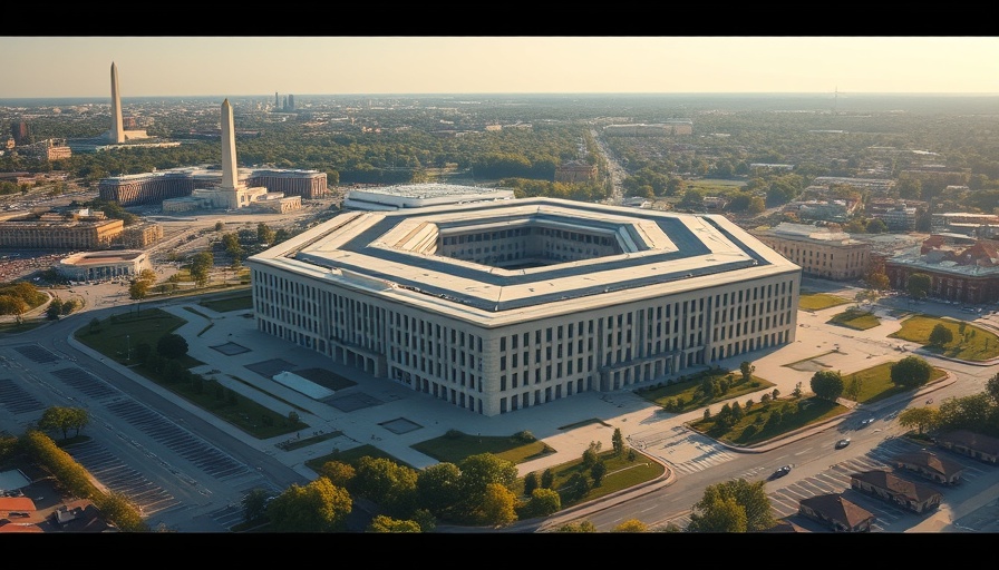 Aerial view of Pentagon symbolizing Trillion Dollar US Defense Budget.