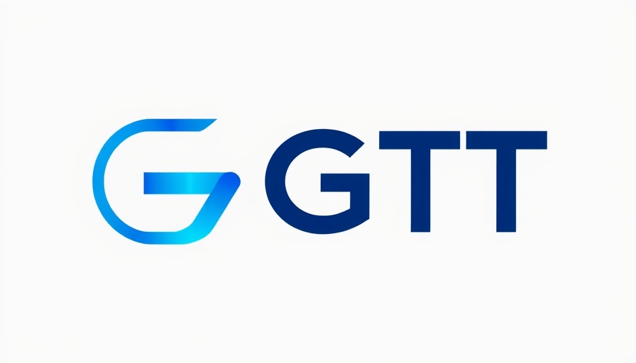 Logo of GTT with a blue gradient design emphasizing sustainable technology.