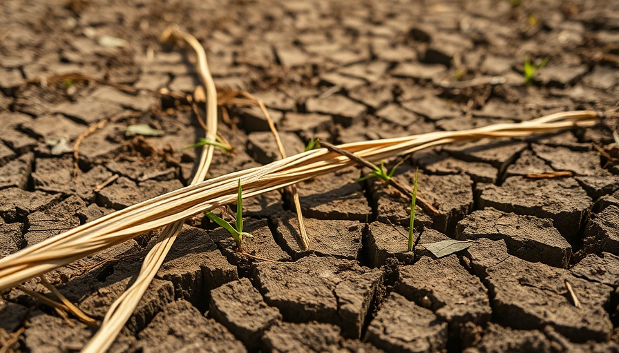 Parched soil and withered foliage indicating heat wave economic impact.