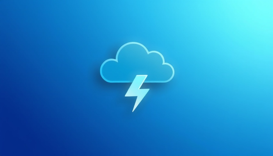 Minimalistic cloud icon with lightning bolt representing Bluesky Instagram alternative.