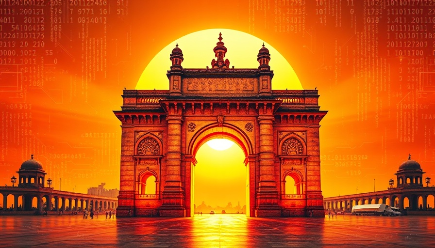 India's AI independence conceptual digital art