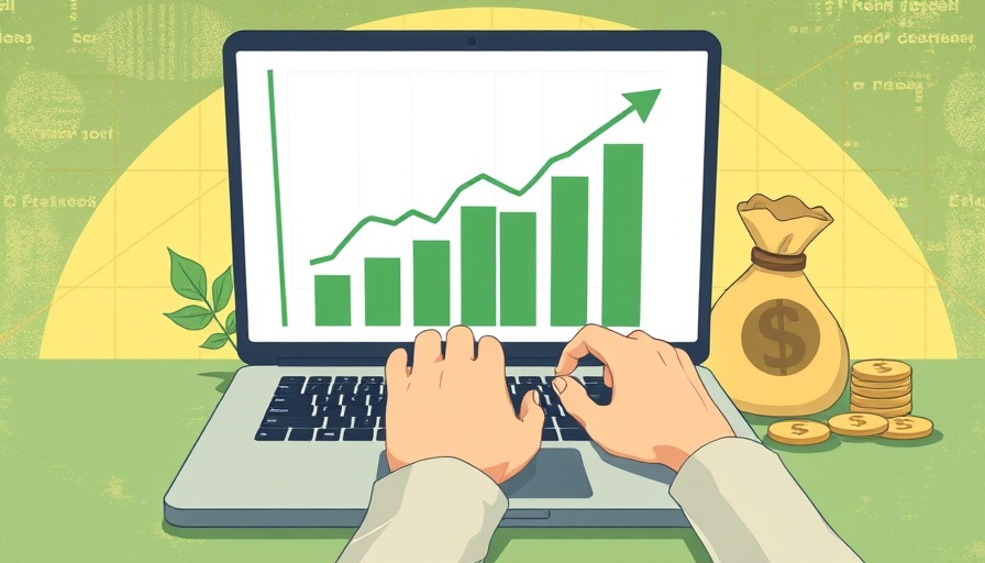 Retro illustration of paid media strategies with financial graph.