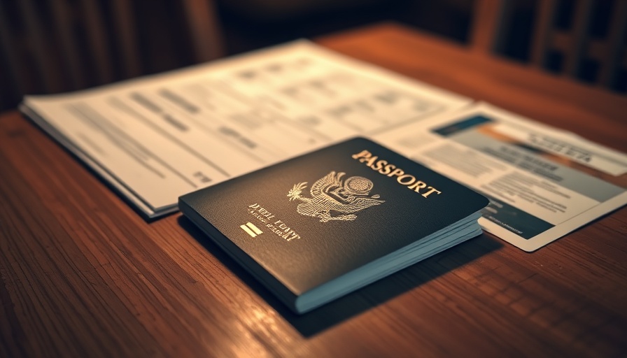 Official U.S. passport for renewal process on wooden table.