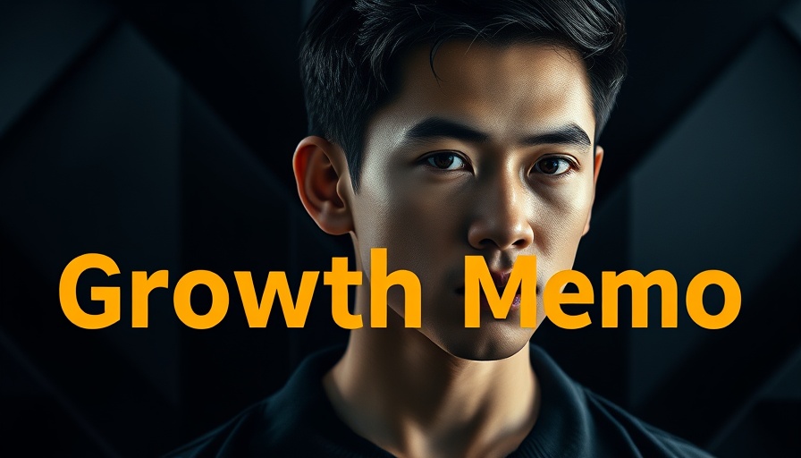 Digital poster for Brand Authority featuring a man and text 'Growth Memo'.