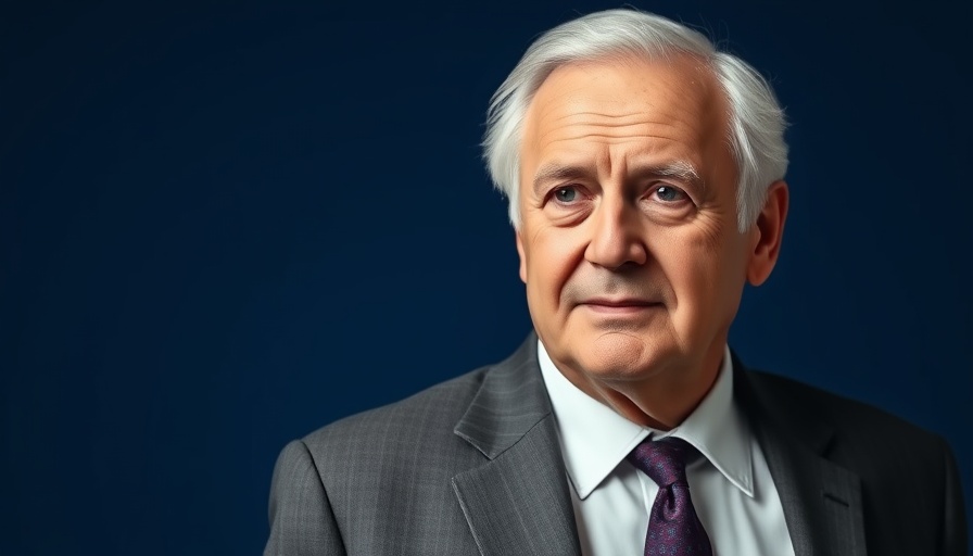 Confident elderly man in suit, representing scaling Europe's defense industry.