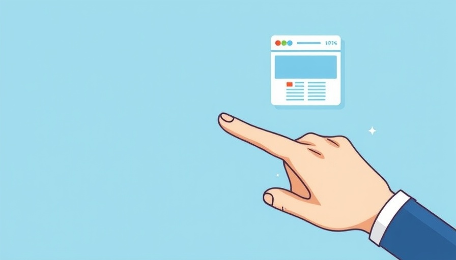 Online ads illustration with hand clicking, related to Google Performance Max updates.