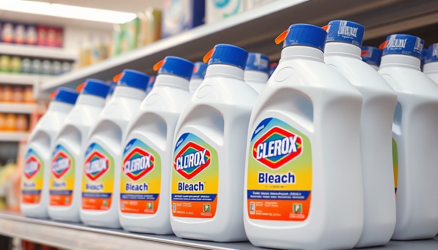 Clorox bleach bottles on a store shelf highlighting Clorox Hackers Access Passwords.