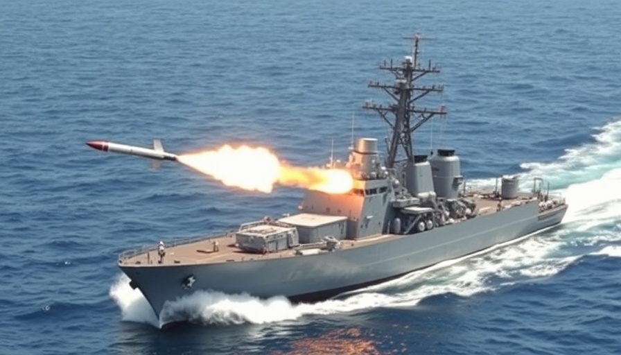 U.S. Navy ship launches missile in ocean waters, showcasing Harpoon Missiles Modernization.