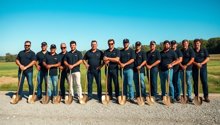 Superior Ag Ohio River fertilizer terminal groundbreaking event.