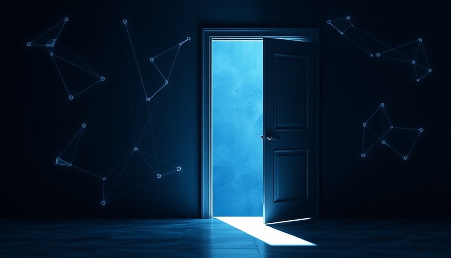 Abstract open door symbolizing exploration of open-weight language models.
