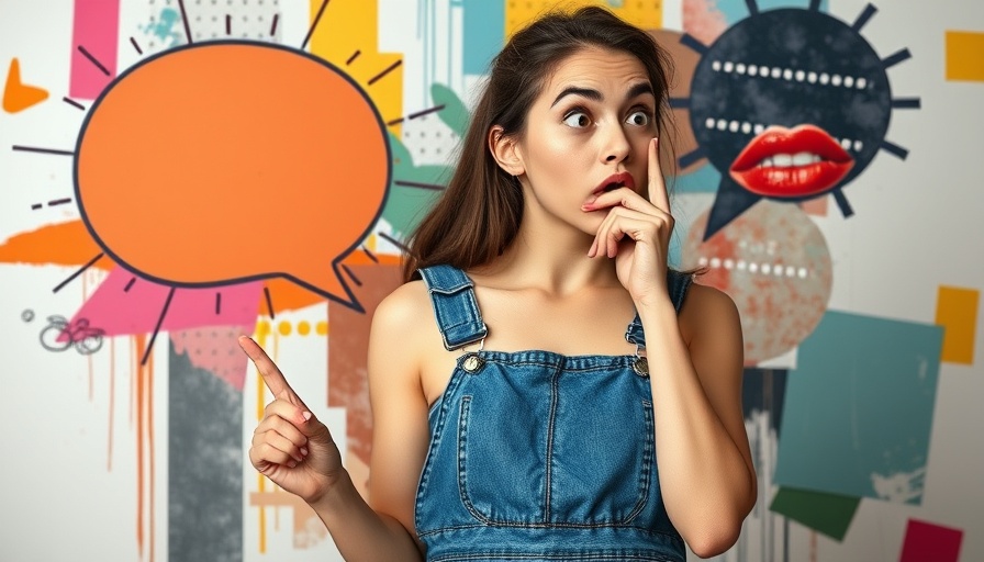 Young woman contemplating future search insights concept.