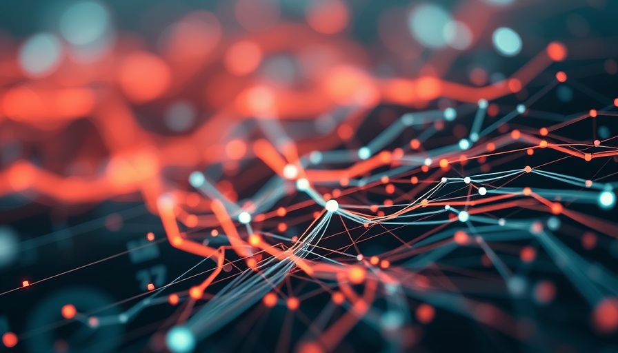 Abstract illustration of slowing data growth in telecommunications with digital lines.