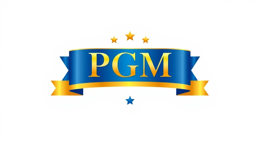 Pacific-Gulf Marine Ship Management Contracts PGM ribbon logo design