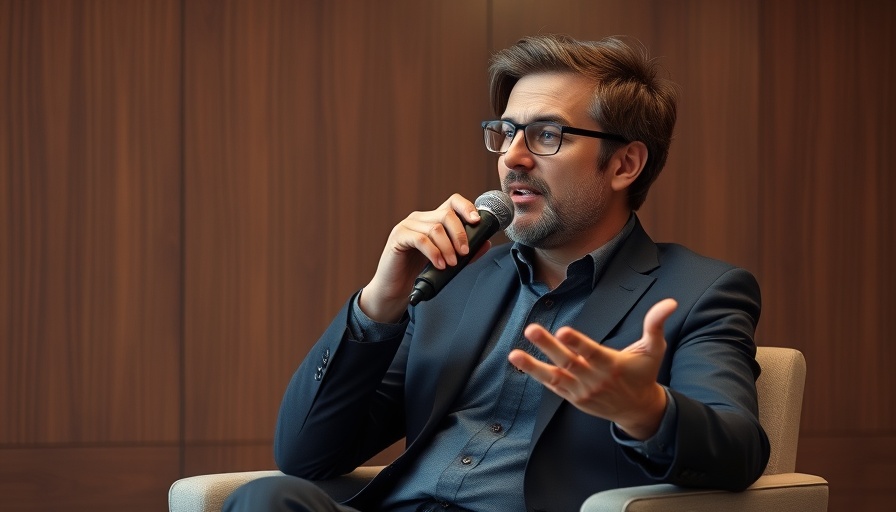 Person speaking into a microphone, AI agents are not the new Google concept.