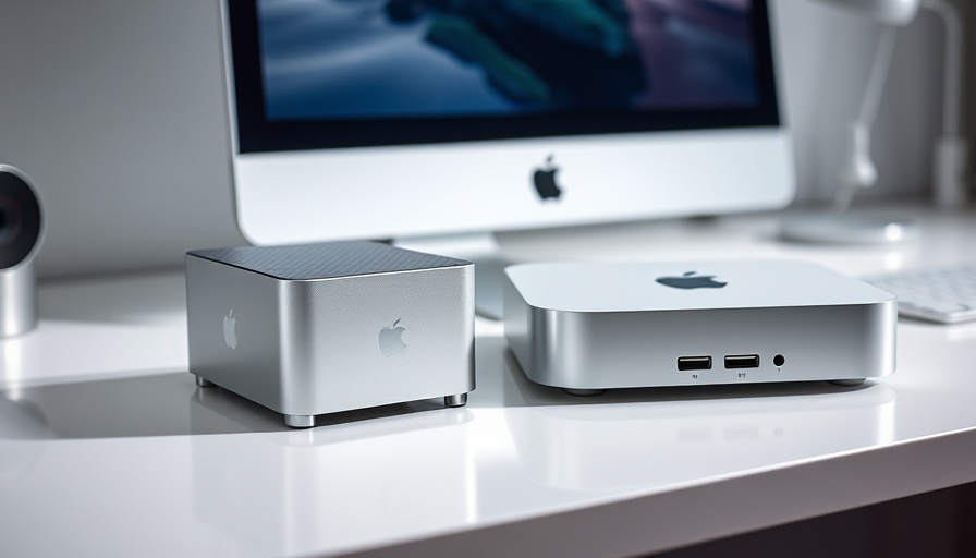 Orico MiniMate and Mac mini M4 in sleek office setup.