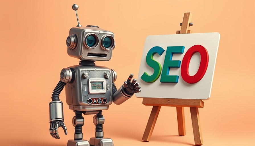 Vintage robot illustrating AI-generated content SEO impact