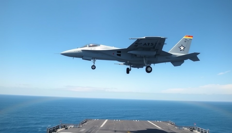 Navy amphibitious readiness with aircraft hovering over carrier deck.