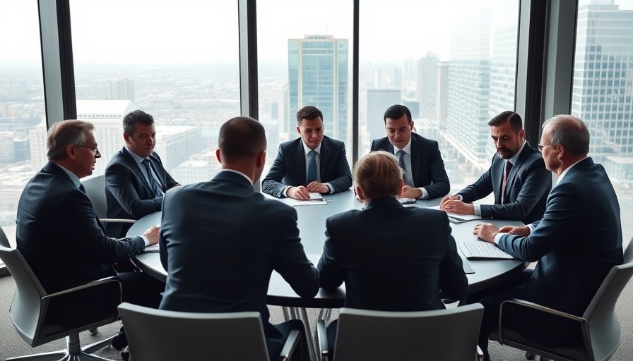 Exxon Russia oil talks, executives in a meeting room.