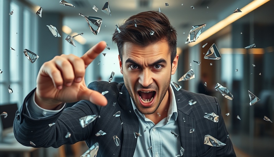Motivated person breaking the productivity ceiling in an office.