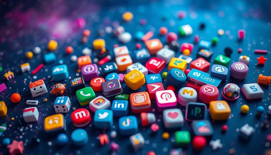 Digital icons illustrating impact of Mississippi age assurance law on social networks.