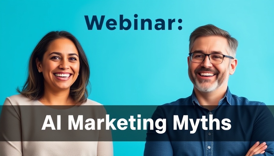 Webinar on AI marketing myths with featured speakers