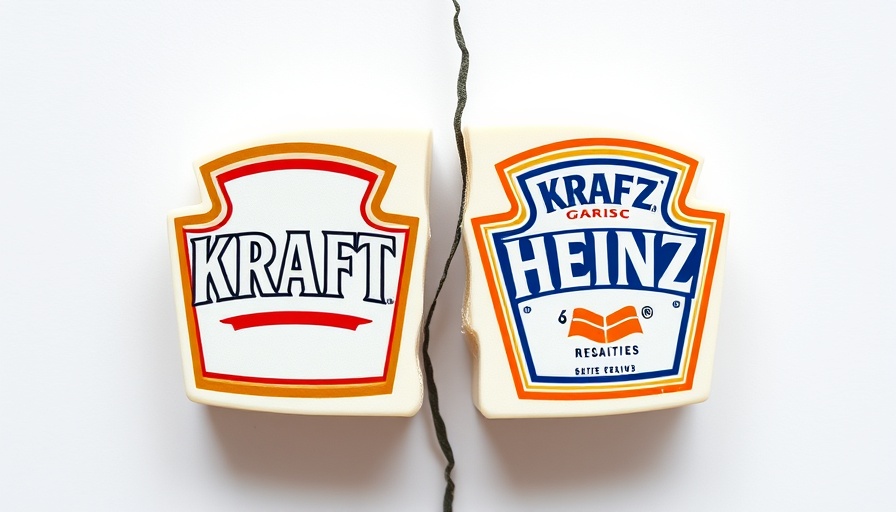 Conceptual image symbolizing Kraft Heinz breakup.