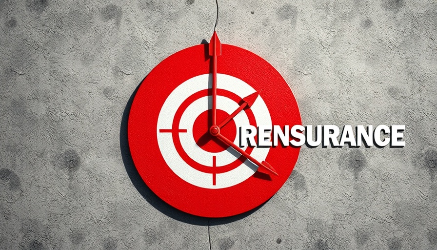Delegated underwriting innovations visualized with target and reinsurance.