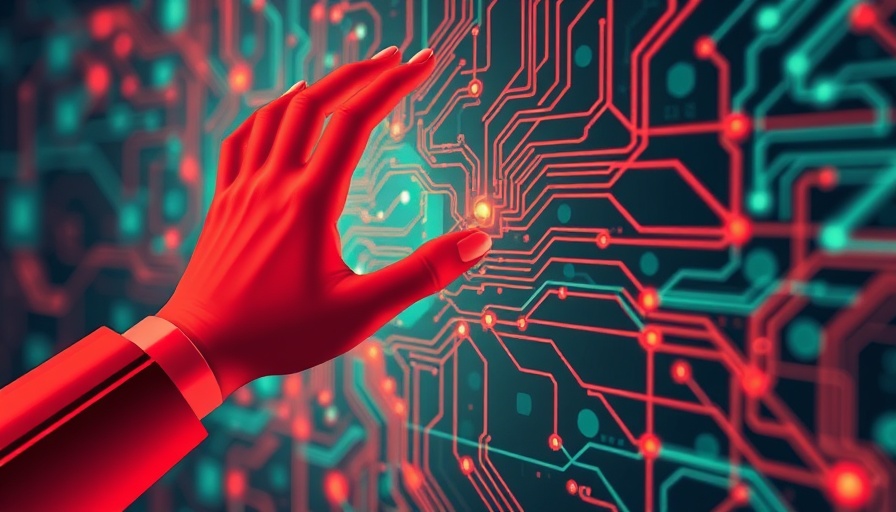 Futuristic illustration of emerging technologies with abstract design.