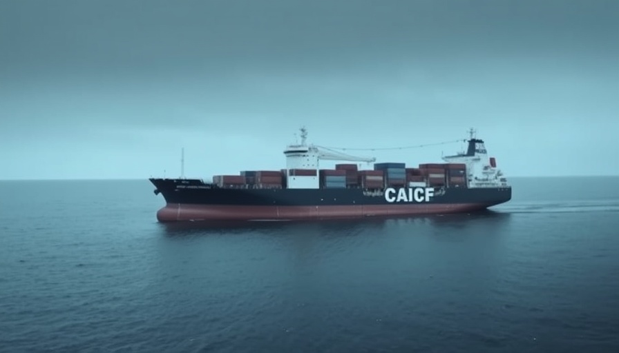Damaged cargo ship in ocean related to Houthi attacks on commercial vessels.