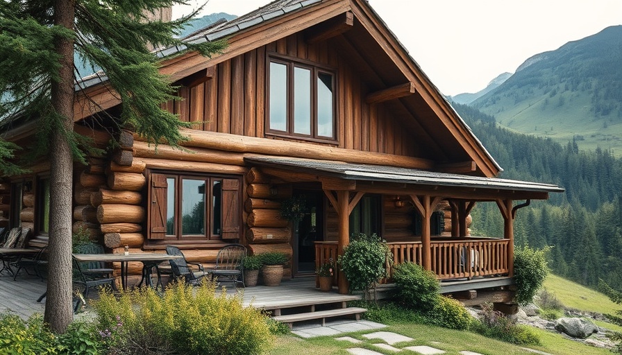 Rustic cabin in mountains for home sale tax return context.