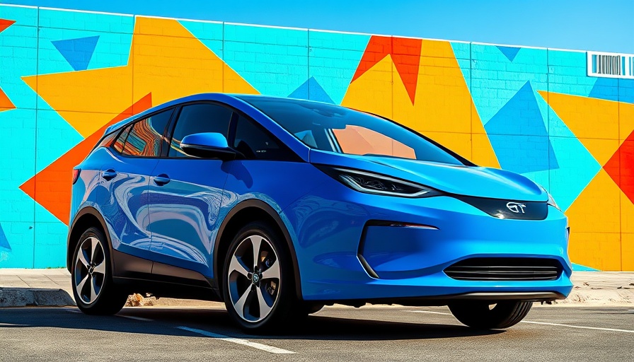Bright blue EV illustrating General Motors EV Strategy Shift