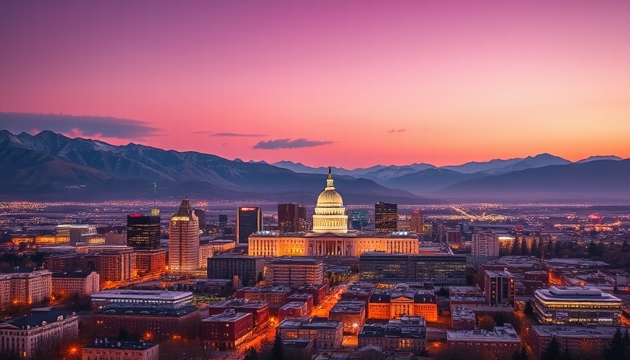 Stunning Salt Lake City skyline at dusk, hidden gems illuminated.
