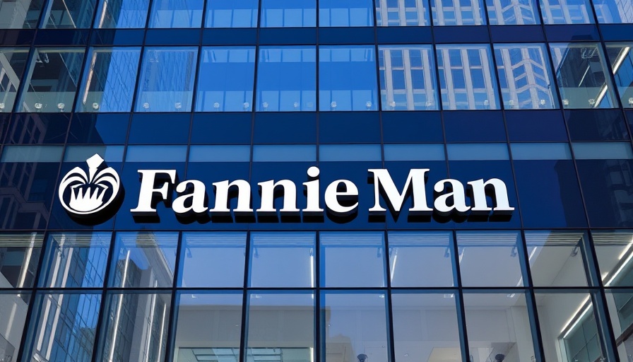 Fannie Mae glass building with logo, modern corporate design