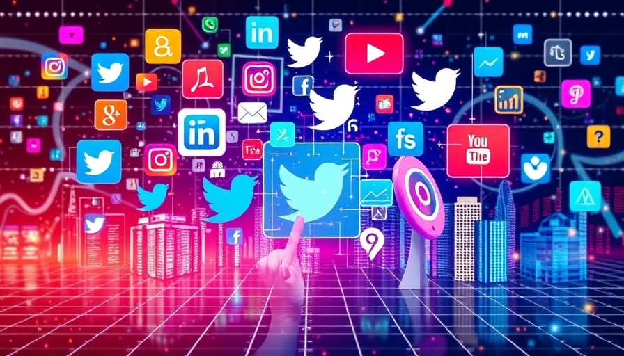 Collage depicting social media trends for real estate in a digital grid.