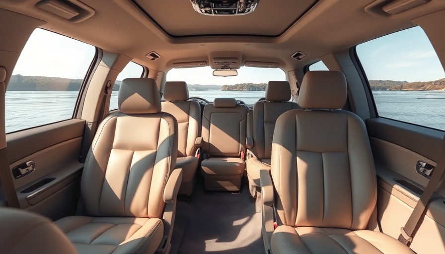 Spacious interior of the 2025 Honda Odyssey with leather seats.
