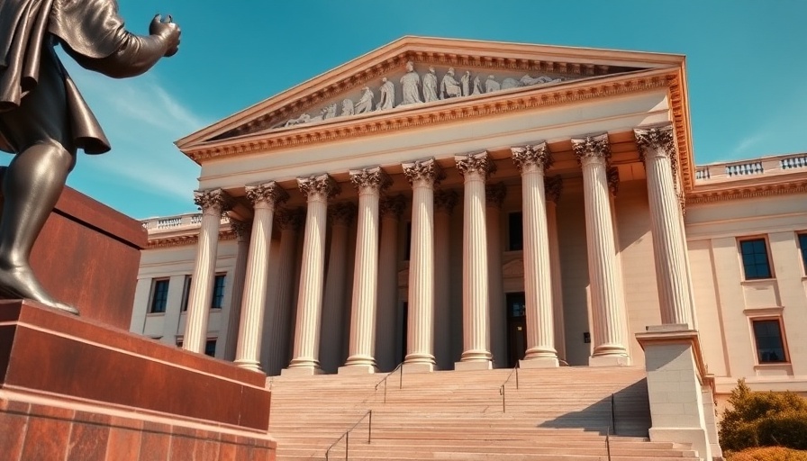 Majestic Treasury building with statue, illustrating Treasury layoffs and real estate impact.