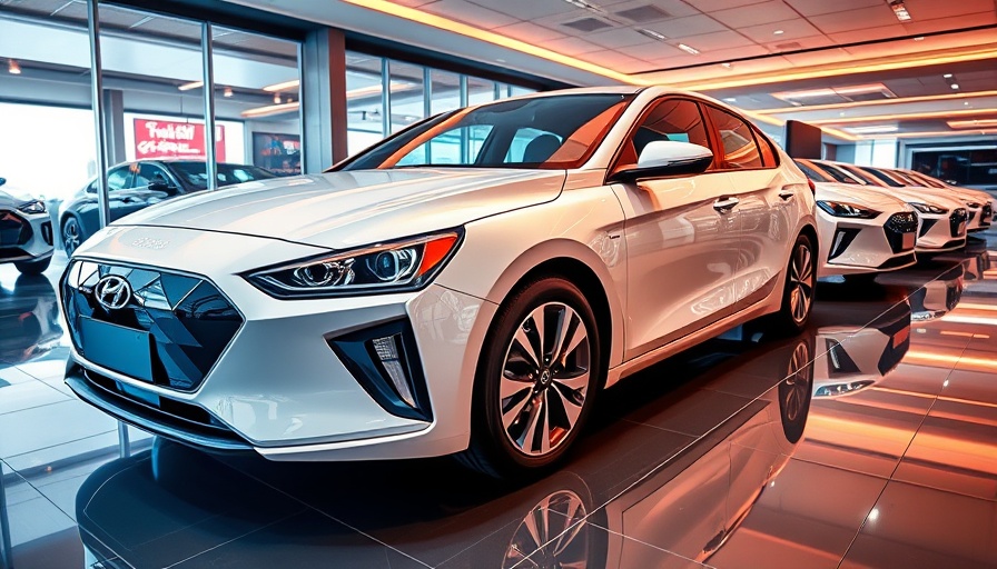 Hyundai Ioniq 6 N performance electric vehicles in a futuristic showroom.