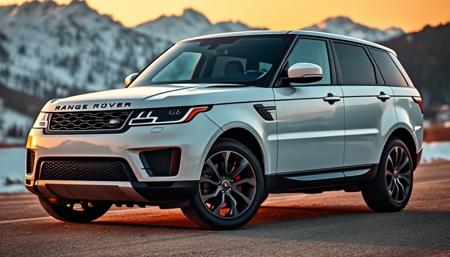 Jaguar Land Rover U.S. shipments tariffs impact on Range Rover in snowy landscape.
