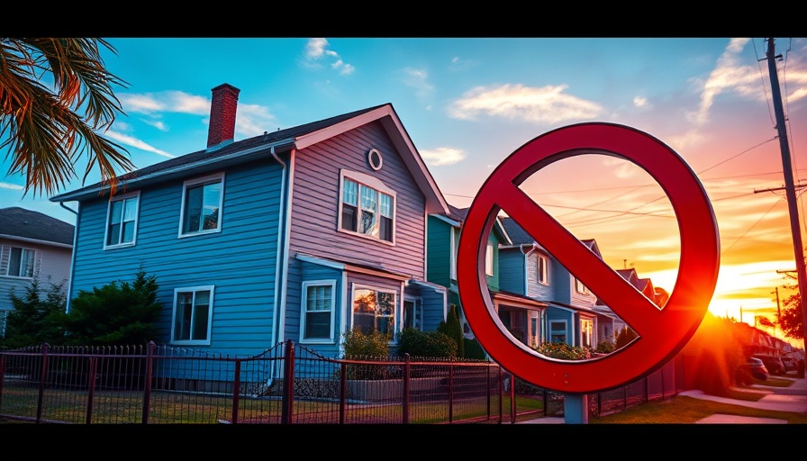 Zillow new listing policy sign in front of a colorful house illustration