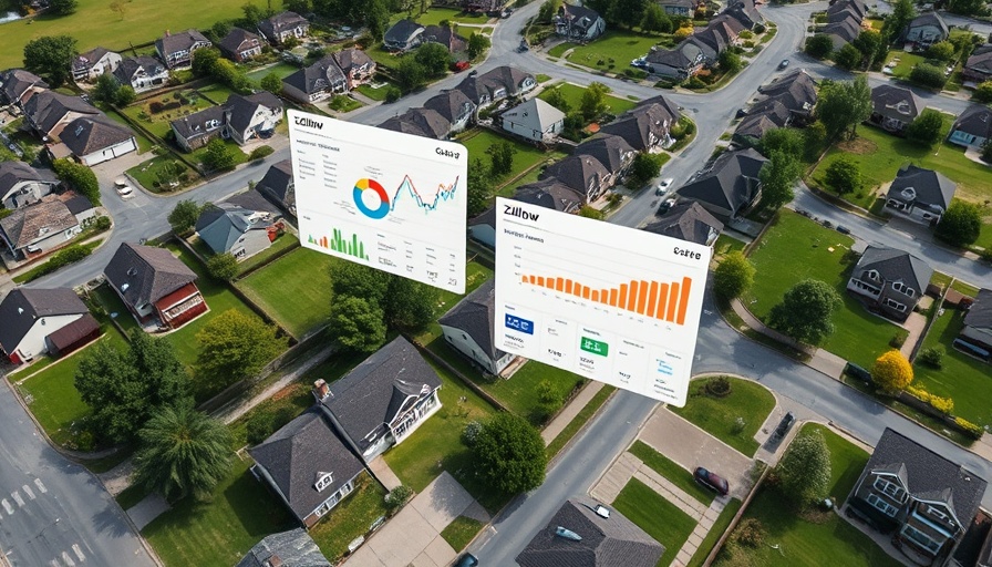 Zillow Showcase analytics update interface over neighborhood.