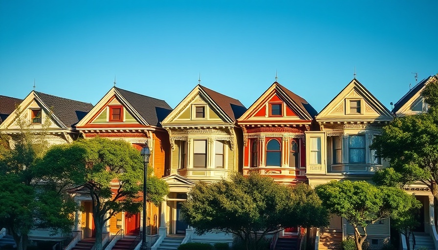 Victorian houses in sunlight highlighting significance of fair housing in real estate.