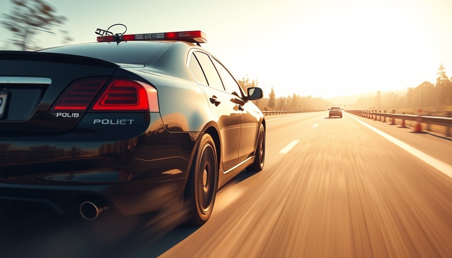 High-speed police pursuit with PIT maneuver at 109 MPH.
